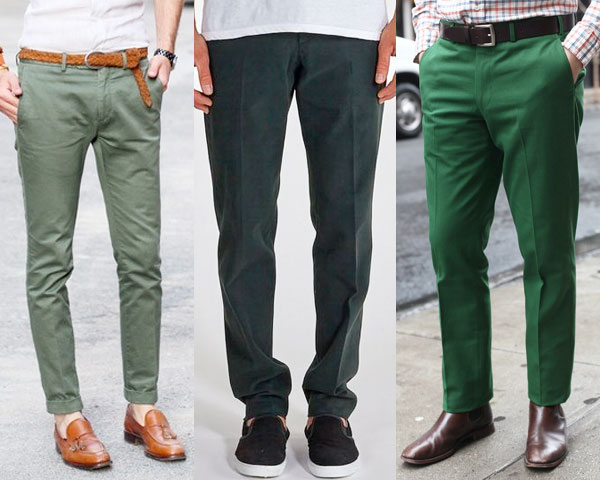 green colour formal pant