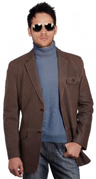 Mens Leather Blazer are fashionable