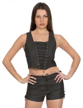 Leather Halter Tops