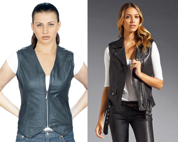 stylish leather vests